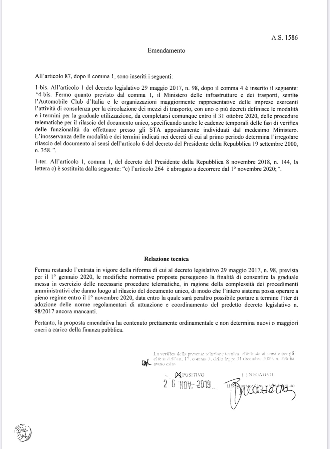 RINVIO DOC. UNICO